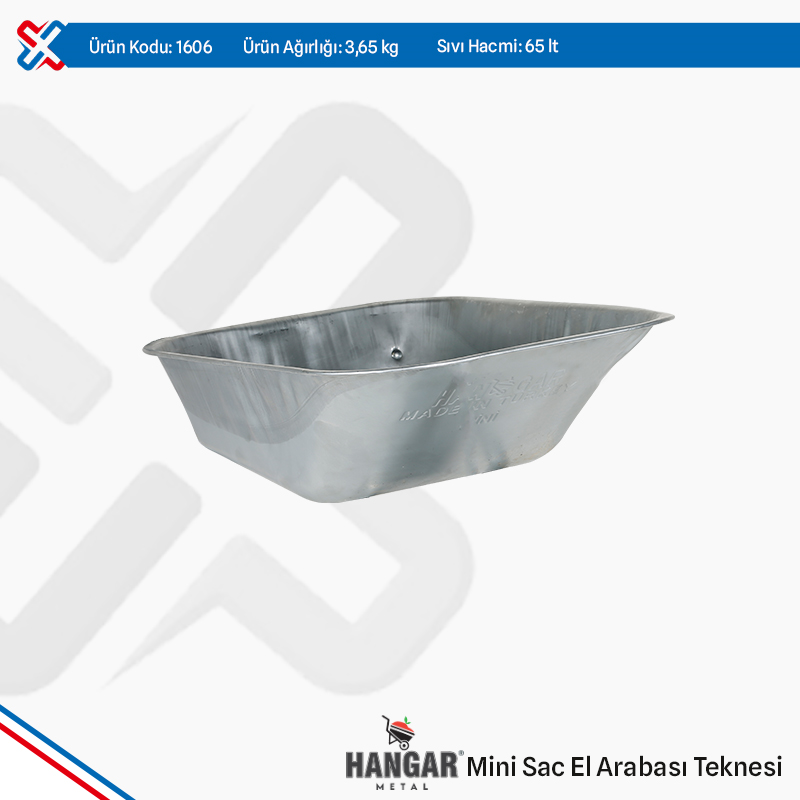 Hangar Mini Steel Metal Wheelbarrow Tray