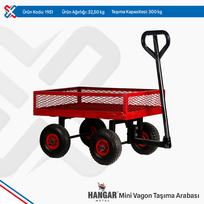 Hangar Mini Wagon Carrying Trolley - Midilli Wheel