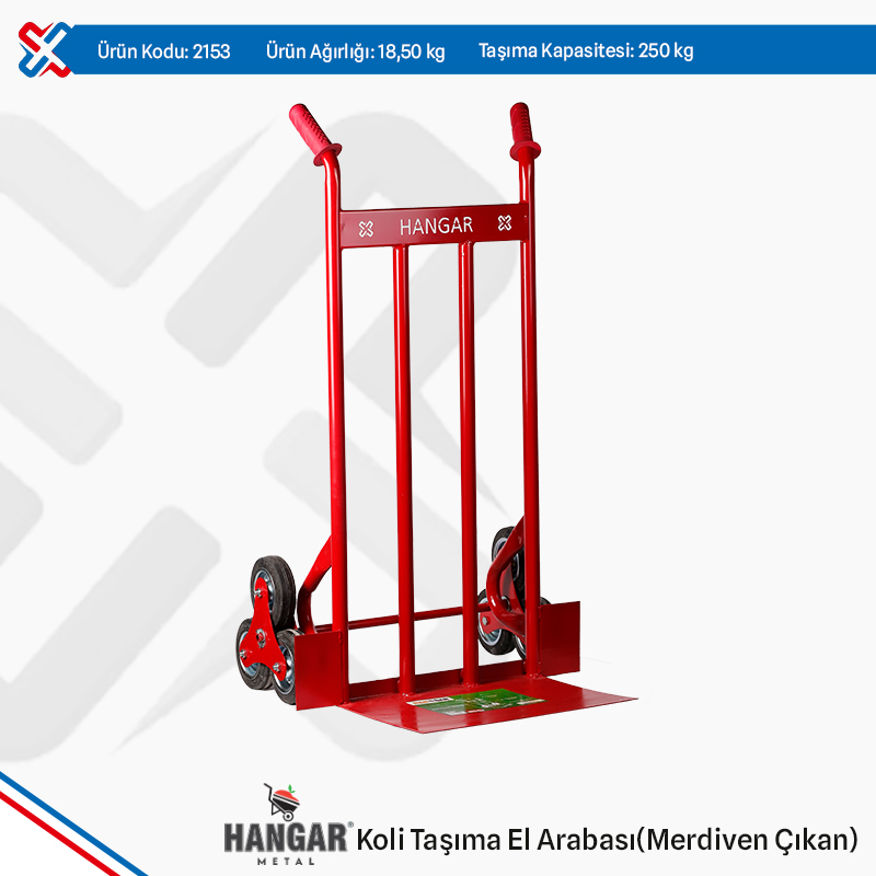 Hangar Orijinal Koli Taşıma El Arabası - Merdiven Çıkan