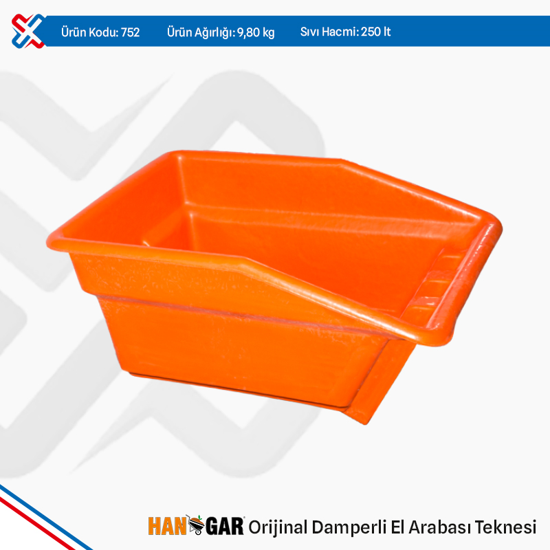 Hangar Original Plastic Dumper Wheelbarrow Tray