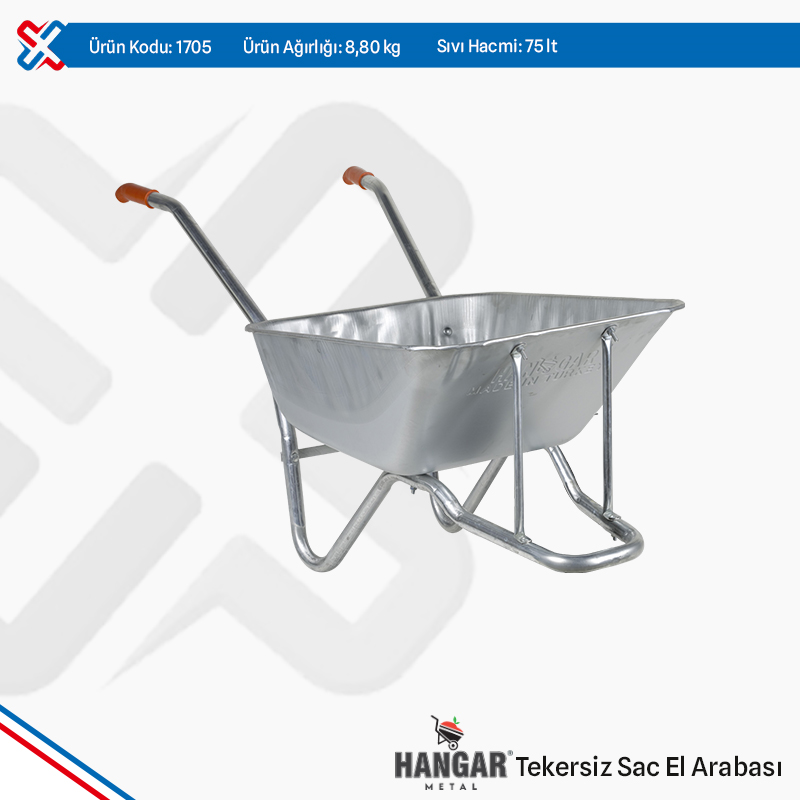 Hangar Sheet Metal Wheelbarrow  - Wheelless