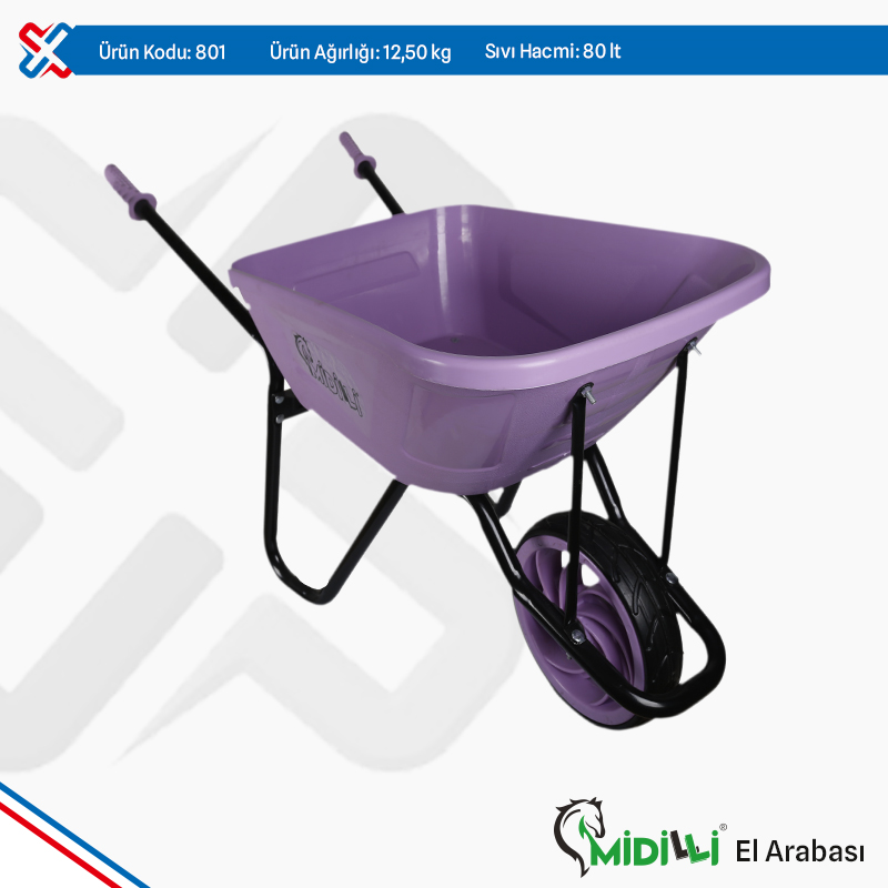 Pony Plastic Wheelbarrow, Rubber Pony Wheel