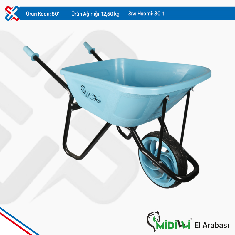 Pony Plastic Wheelbarrow, Rubber Pony Wheel