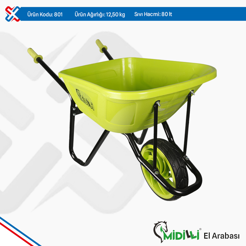 Pony Plastic Wheelbarrow, Rubber Pony Wheel