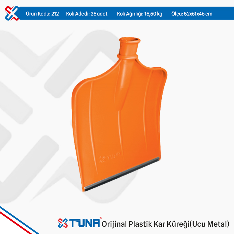 Orjinal Plastik Kar Küreği (Ucu Metal)