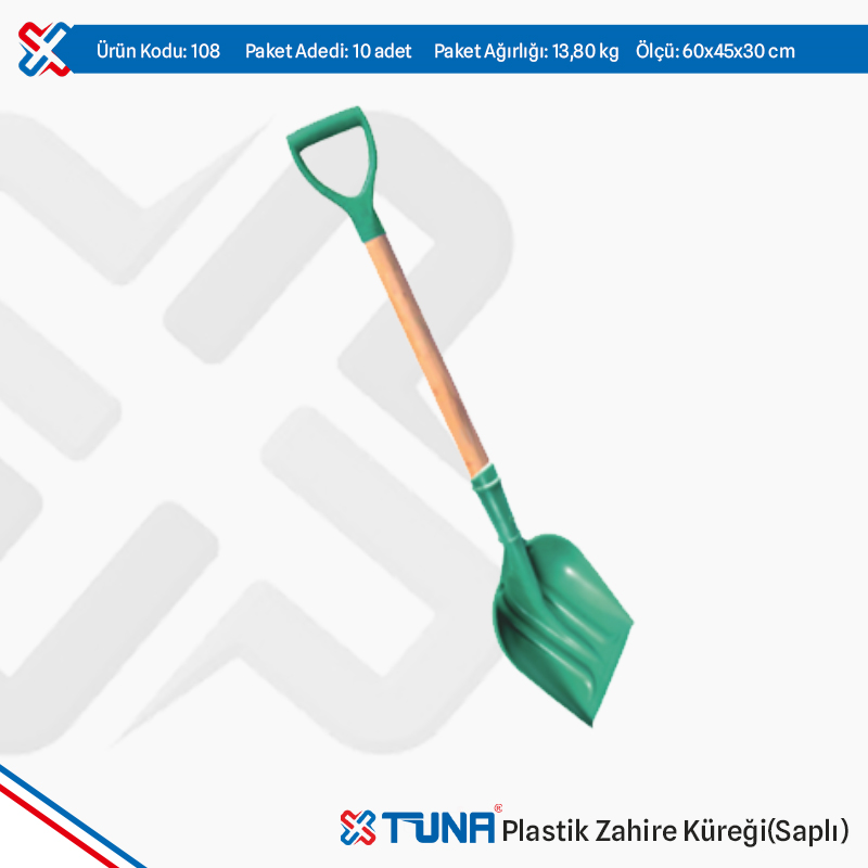 Plastik Zahire Küreği (Saplı)