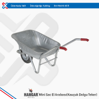 Hangar Mini Sheet Metal Wheelbarrow - Rubber Filled Wheel