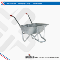 Hangar Mini Sheet Metal Wheelbarrow  - Wheelless