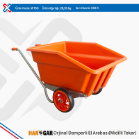 Hangar Original Plastic Dumper Wheelbarrow - Midilli Rubber Wheel