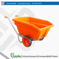Midilli Original Plastic Dumper Wheelbarrow - Midilli Rubber Wheel
