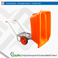Midilli Original Plastic Dumper Wheelbarrow - Midilli Rubber Wheel
