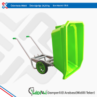 Midilli Plastic Dumper Wheelbarrow - Midilli Rubber Wheel